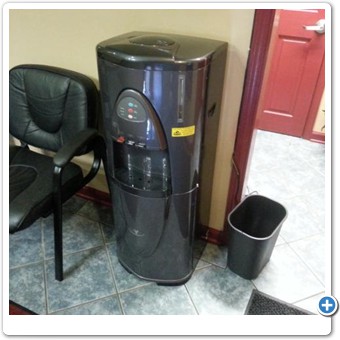 Office tri-temp reverse osmosis water cooler